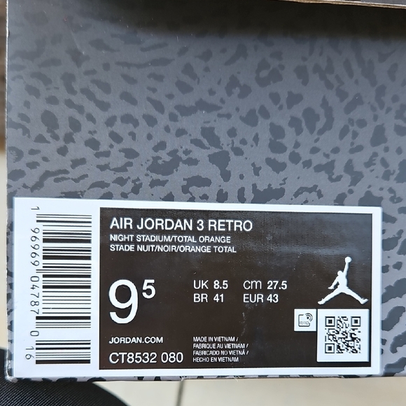 Air Jordan 3 Retro Sneakers - Picture 10 of 11